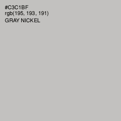 #C3C1BF - Gray Nickel Color Image